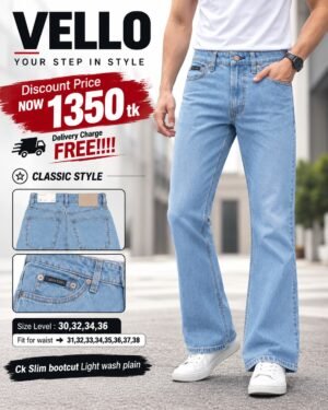 Calvin Klein (CK)Slim bootcut Light wash plain